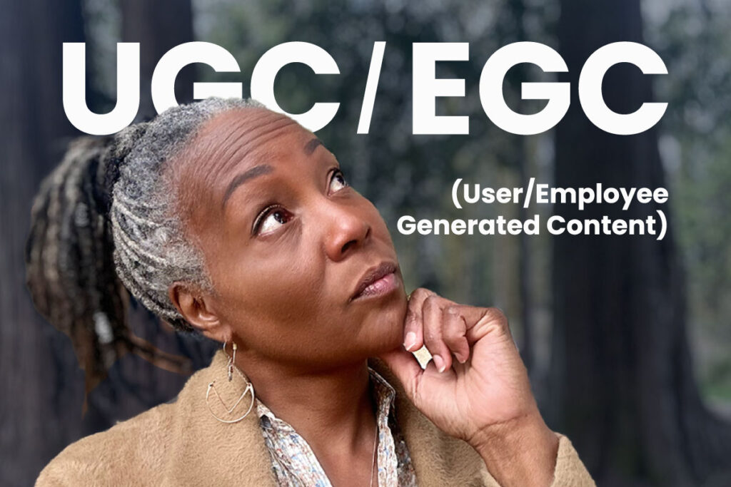 Black woman business owner user generated and employee generated content